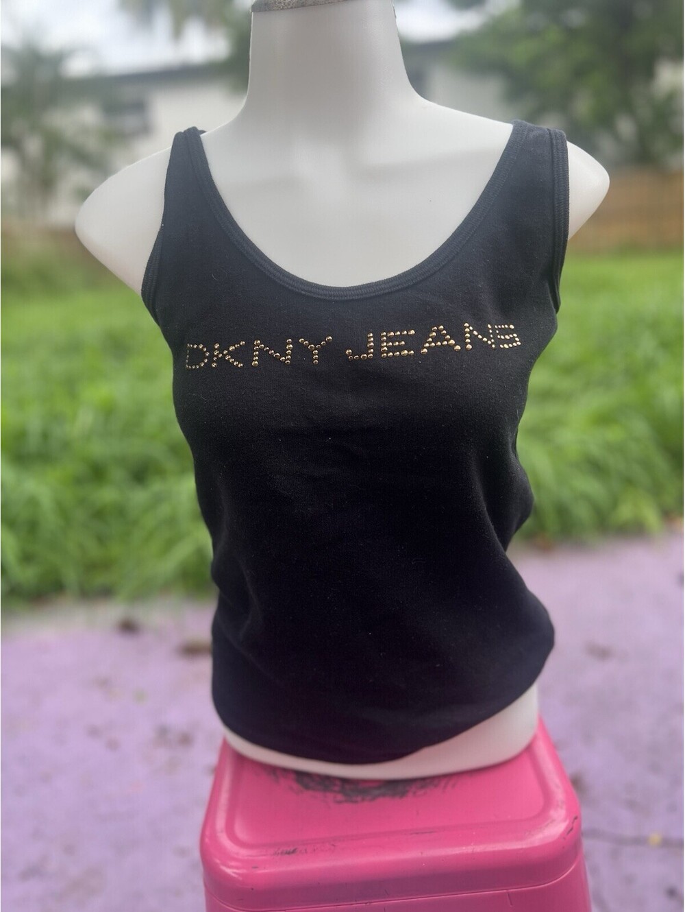 Dkny Jeans Y2K Black Tank Top